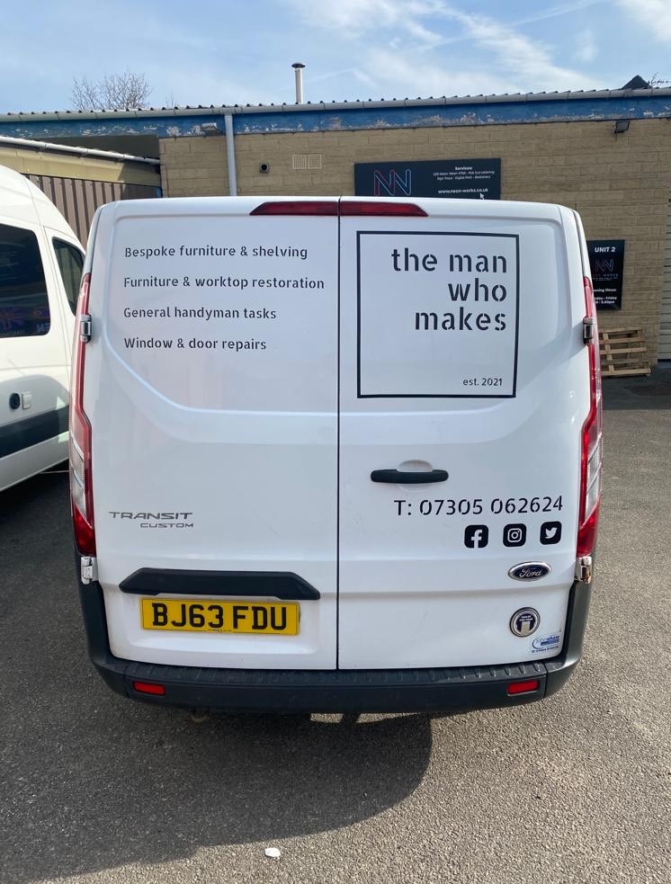 ManWhoMakes's tweet photo. There are just no words. 🤩
Thanks to my fabulous other half – courtesy of Neon Works – my transit has received a makeover of its own.
What do we reckon? I can’t wait to take it for a spin!
#VanMakeover #TransitVan #WorkVan #VinylStickers #VanStickers #Wrapping #Branded https://t.co/PlptQYLnJl