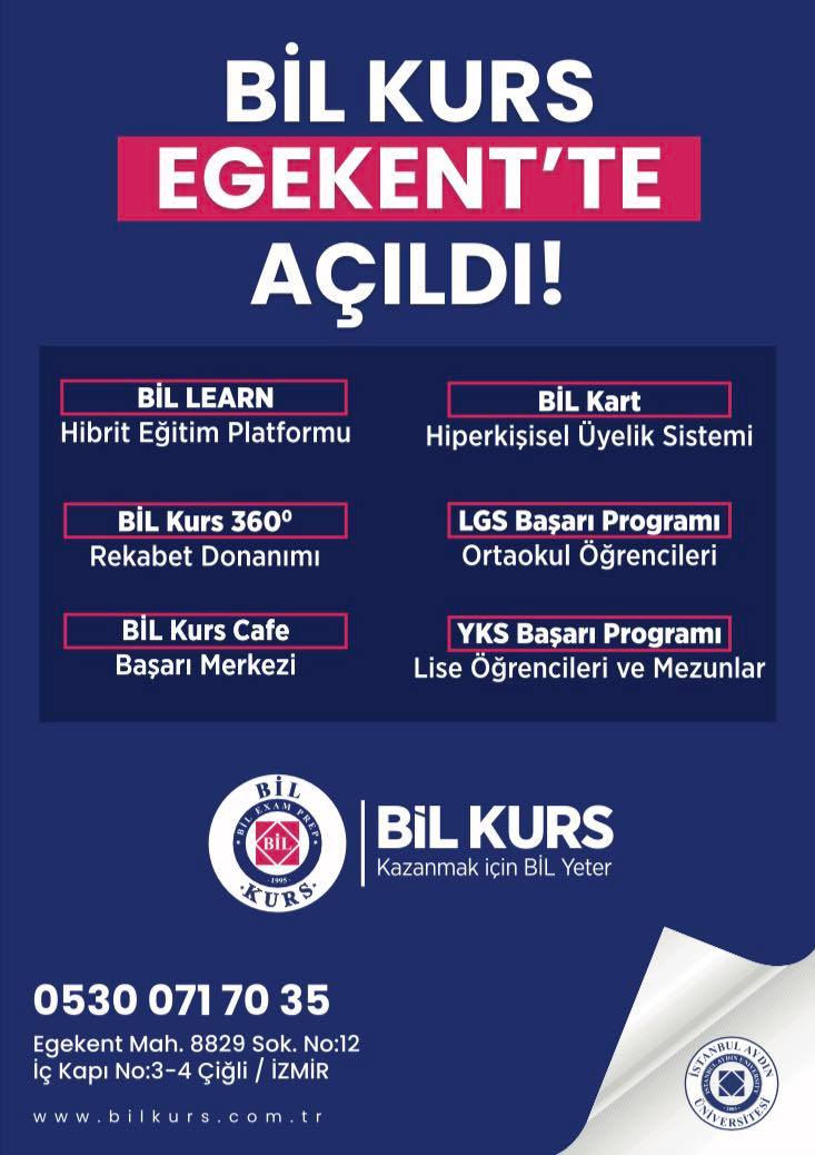 bilkursegekent's tweet photo. BİL KURS EGEKENT'TE AÇILDI! 
*Bireysel Bursluluk Sınavı başvuruları başladı!
#bilkurs #egekent #bursluluksınavı https://t.co/qvB9PXfS4j