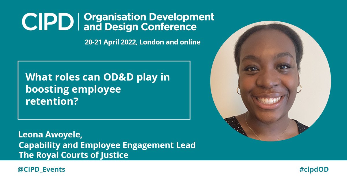 CIPD_Events's tweet photo. We are pleased to announce Leona Awoyele will speak at this year's @CIPD Organisation Development and Design Conference
You can find out more about their session and explore the conference programme here: https://t.co/yb01mEi2YP
#cipdOD https://t.co/lTmrFutQp7