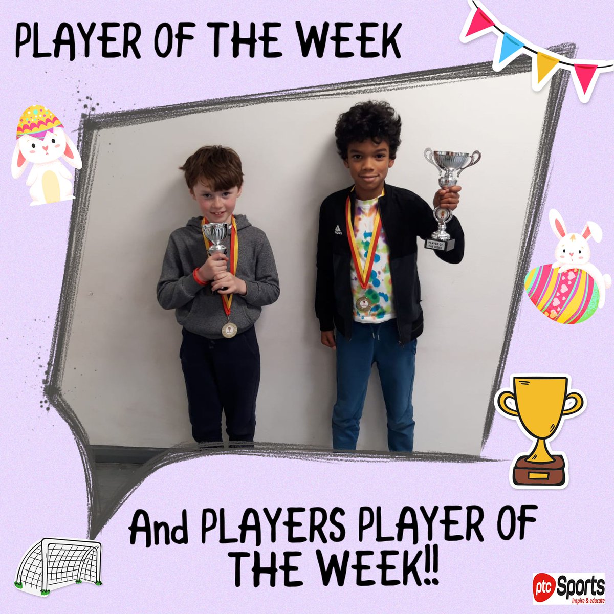 ptcsports's tweet photo. A big well done to Gruff &amp; Alex at our multi sports holiday camp @Gwynjonesprima2 https://t.co/HuA5L2hS9i