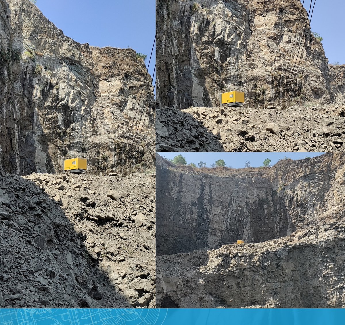 AtlasCopcoIndia's tweet photo. It can be lonely at the top yet rewarding !
Standing alone at the top in this #bluemetal #mining #quarry, our E-Air 500-185 #electric #portablecompressor in the 110 KW segment provides consistent #air to the #drilling action below.
Photo credit: Nilesh Kothari,Area Sales Manager https://t.co/lN9JmCs58i