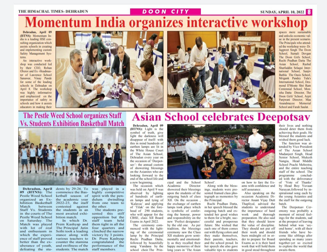 Momentum_India's tweet photo. In the Times.
Such a successful evening to be able to share our experiences and knowledge on Safety, Health and Sustainability for schools
We look forward to many more fun and interactive evenings in the coming months.
#MISafe #School #Health #Safety #Sustainable #SchoolSafety https://t.co/iBcl07ne4h