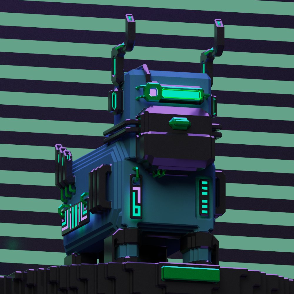 Vibrant green ala2 Ryokugyu by <a href="/lembu_ganaz/">Lembu Ganaz | NFT</a> 
app.pentas.io/nft/189645 #076