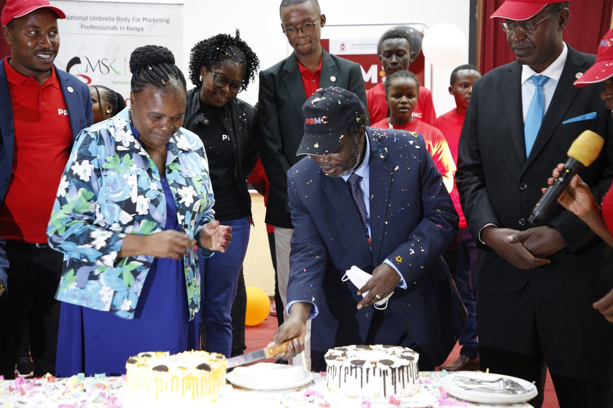SPUKenya's tweet photo. The #PRMCGrandLaunch was a great success. The forum not only accorded students an opportunity to interact with PR and Marketing experts but also provided a link for them to enroll for mentorship programs with @msk_kenya and @prskkenya. @SPUNairobi #WeareSPU https://t.co/dA5nU2FxXX