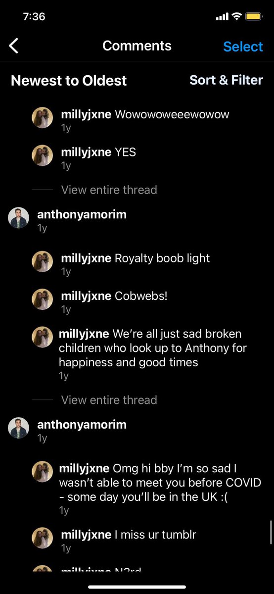 millyjxne's tweet photo. @AnthonyAmorim I don’t know when I took this screenshot but the comments I made to you a year ago are not it I apologise x https://t.co/hI329uGiOm