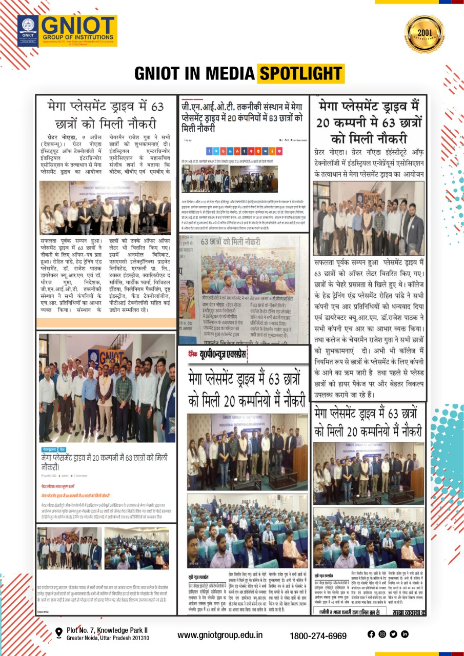 GNIOT Group of Institutions Greater Noida on Twitter: