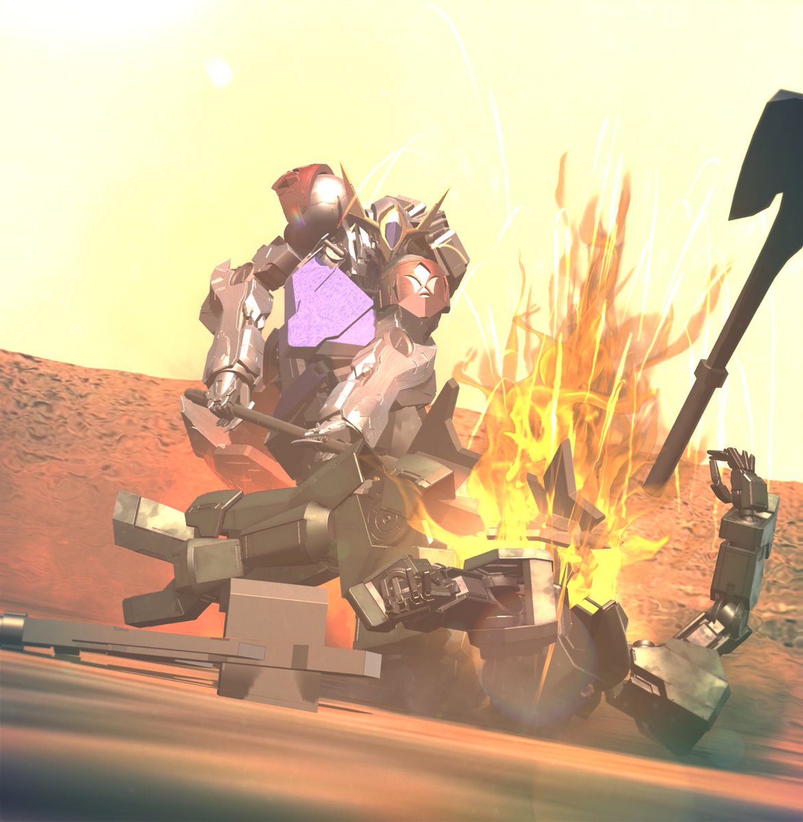 DearmyKairo's tweet photo. #鉄血のオルフェン
#鉄血のMMD
止まらない! まだ止まれない! 止めたくもない!

さあ,来い! 燃え尽きる日まで!

そうだろう? オルガ! https://t.co/z7WFsZWtOA