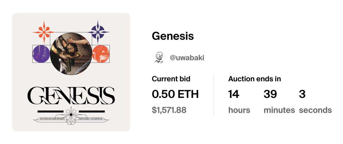 k_vanoverbeke's tweet photo. Huge thanks to @benitopagotto for the amazing bid on "Genesis". Feel blessed🤍

https://t.co/gc6dWXXnPF https://t.co/FgOzNgjkOb