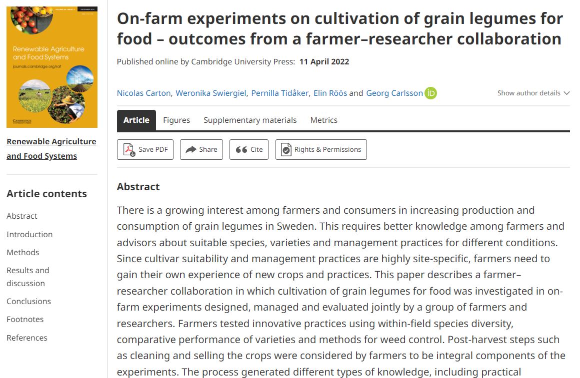 Nico_orniCar's tweet photo. @PHedeng @SLUFutureFood @Lumineuses_Div #Fagraslätt #Pulses #onfarm #innovativefarmers #intercropping #appliedresearch #agronomy https://t.co/pCiJtaV8QN