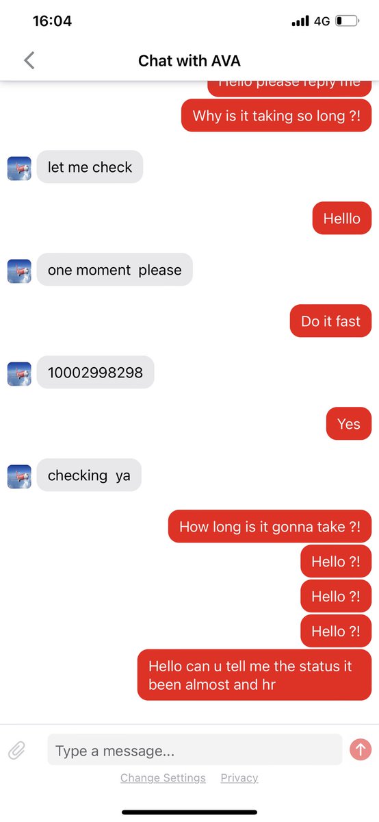 SHIROO43086908's tweet photo. @airasia  what is wrong with your services and tour customer care. One of the worst company ever.  No customer service, late reply. Never gonna book from it again. https://t.co/9qPJ0OYsvV