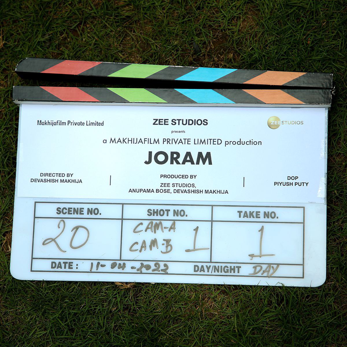 Getting started with a new experience, #Joram!🎬
Can’t wait to present it in front of you all!🙌🏻

<a href="/nakdindianfakir/">Devashish Makhija</a> 
<a href="/piyushputy/">Piyush Puty</a> #MakhijaFilm <a href="/ZeeStudios_/">Zee Studios</a>
#joramthefilm #ShootBegins