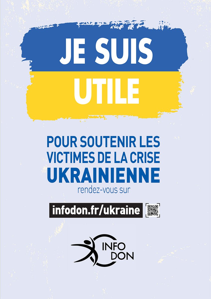 #JeSuisUtile Le secteur de la communication se mobilise pour les victimes de la guerre en Ukraine. Rdv➡️ infodon.fr/urgence-ukrain… pour vous mettre en relation avec les acteurs qui lèvent des dons. <a href="/ReseauCom86/">RéseauCom 86</a>
<a href="/reseaucom17/">Réseau Com 17</a> <a href="/ReseauCom_Lim/">Réseau Com Limousin</a>  <a href="/ReseauCom79/">ReseauCom79</a> cc <a href="/IaaFrance/">iaa_france</a> &amp; <a href="/generosites/">France générosités</a>