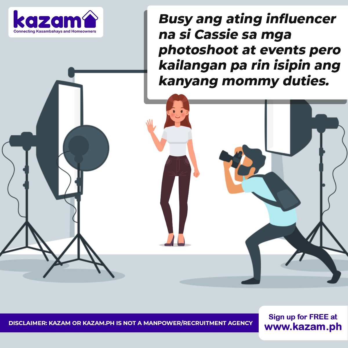 kazamph's tweet photo. Always on-the-go? Pwedeng makatulong ang Kazam sa iyo na makahanap ng kasambahay para worry-free ka sa inyong mga events or other activities for the day! 
 
 Sign up for free at https://t.co/V3P6WHrK7E 

#kazam #kazamph #kasambahay #yaya #cook #driver #tindera #houseboy https://t.co/POIt6MQay0