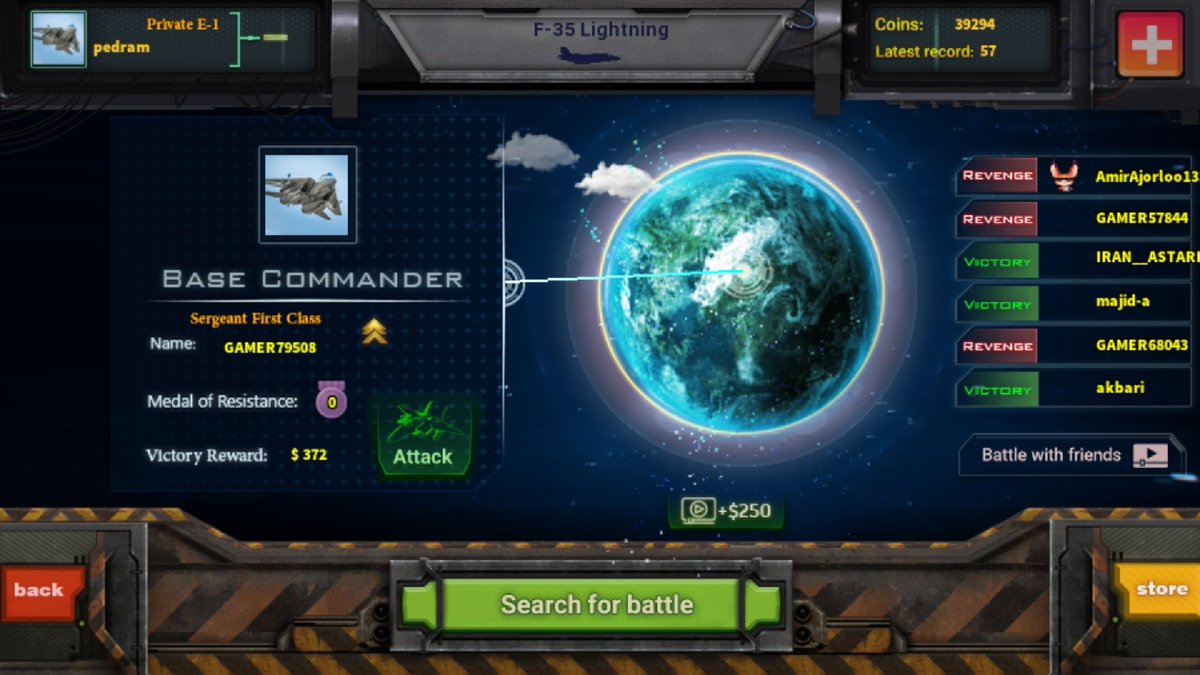 taromar7's tweet photo. Find an opponent to attack
🚀Bomber Phantom🚀 https://t.co/M3cUKBOPgb #MobileGames #gamer #gamergirl #BomberPhantom #gamers #MobileGamer #MobileGamers #GamerGirls #OnlineGame #OnlineGamer #onlinemobilegame #mobilegaming #indiegames #indiegame #indiedev #gamedev #gamedevs https://t.co/fcpjesuNod