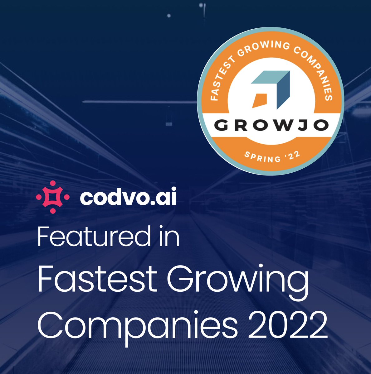 Codvo2's tweet photo. We are happy to be listed in the ranking of the fastest growing companies in 2022 by @GrowjoUs
What an exciting time! We are proud of the recognition and look forward to what is still to come!
#Codvo #LifeAtCodvo #award #fastestgrowingcompany #growjo https://t.co/jQg2u7405Y