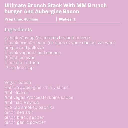 MMountainsFoods's tweet photo. Ultimate Plant-Based Brunch Stack with MM Sausage and a special homemade aubergine ‘Bacon’ 🤤 it’s #meatfreemonday!
#movingmountains #veganfood #plantbasedmeals #easyplantbased #recipes #lunchrecipes https://t.co/5SmnTJP0vk