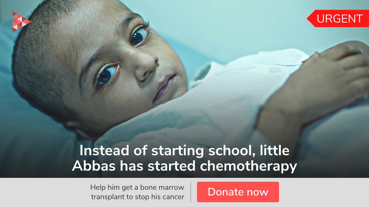 GiveIndia's tweet photo. Your support can help Abbas beat cancer and get back to chasing his dreams.
Donate now: https://t.co/iOxndfDb4a
#cancer #kidswithcancer #cancercrew #cancercare #medicalemergency #crowdfunding #emergency #medicalfundraiser #stemcelltransplant #Neuroblastoma #neuroblastomawarrior https://t.co/6NbN0uyWu2