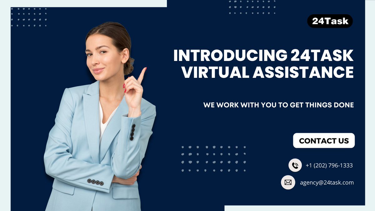 samdaniels2019's tweet image. Your partner in finding the best Virtual Assistants. Outsource now! 

Call us at +1 (202) 796-1333, or email us at agency@24task.com

#24Task #freelance #outsourcing #virtualassistant