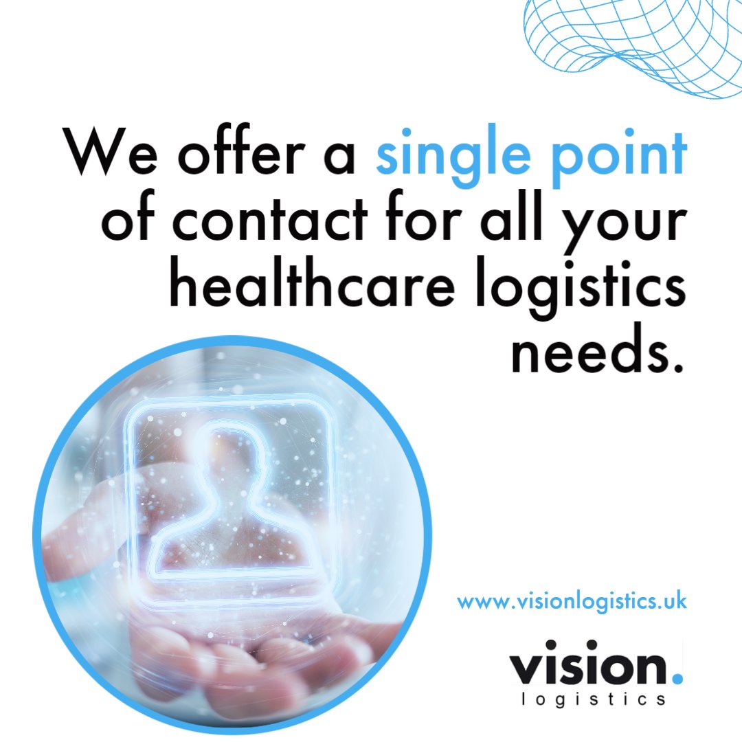 visionlogistics's tweet image. At Vision, we offer a single point of contact for all your healthcare logistics needs. 

Contact us today to learn more about our services 👉 visionlogistics.uk/contact/

#distribution #service #logistics #fulfilment #vision #healthcare