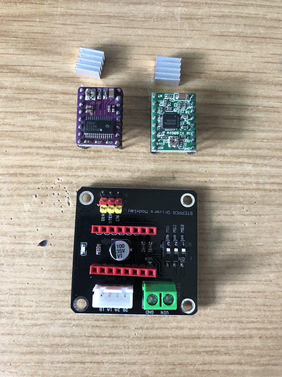smartgarden_de's tweet photo. Da sind die neuen Stepper-Driver für den #SmartGarden Roboter, es kann weitergehen 👍 https://t.co/sZjDdVie8k