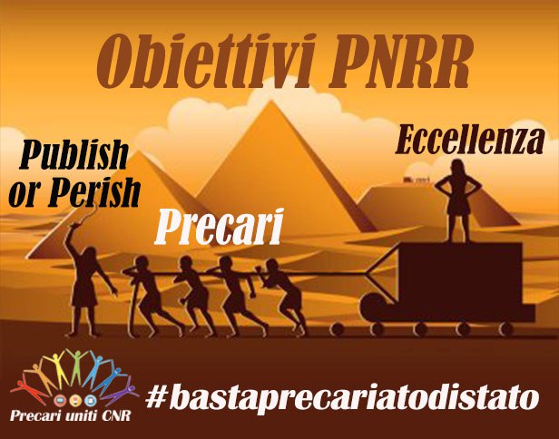 PrecariUnitiCNR's tweet photo. @ilmanifesto #11Aprile Il #PNRR doveva essere il punto di #rottura con il #passato per la #ricercapubblica. Ritroviamo invece la solita #retorica dell'#eccellenza e la #mancanza di #tutele: un'#opportunità è diventata un #salto nel #vuoto per i #lavoratori #precari. #bastaprecariatodistato https://t.co/2m0ag5fIEb