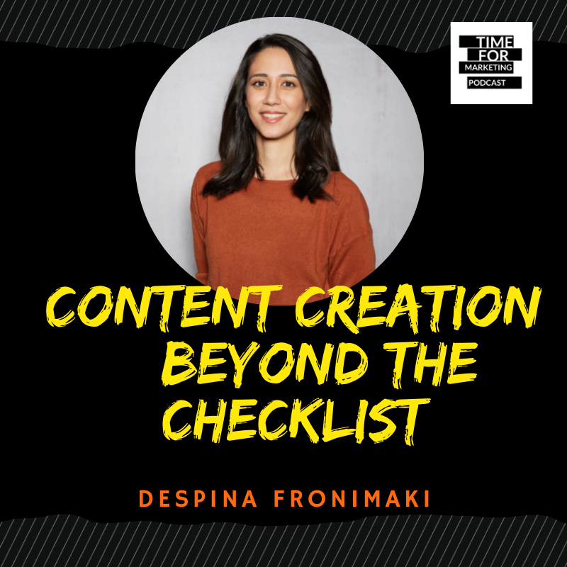 Do you struggle to get your content to the top of Google positions? I talked with <a href="/fronimaki/">Despina Fronimaki</a> about how they are able to use their content to get SEO results. Listen and subscribe at time4marketing.com