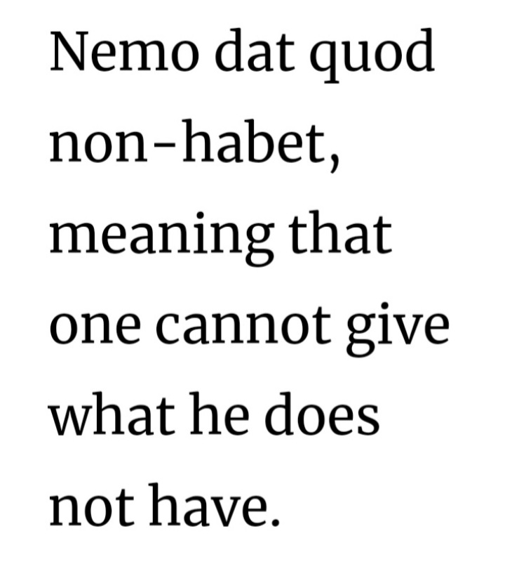 You can only give what you have.