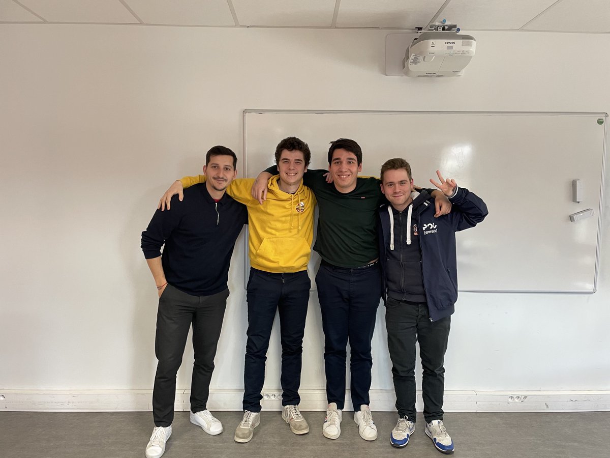 Ce week-end 4 de nos membres @MikaelVallenet @lucien_carneiro <a href="/devyaya_/">Yannick</a> <a href="/DcEnzo/">Enzo</a> ont participé à un CTF organisé par des étudiants d'<a href="/ynovlyon/">Lyon Ynov Campus</a> et ont remporté la première place!
Forensic, Stéganographie, OSINT ... ce sont autant d'épreuves où ils ont pu performer, bravo à eux!