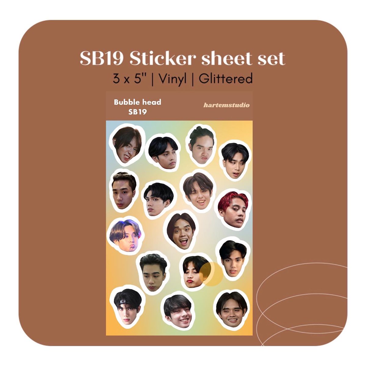 hartemstudio's tweet photo. ++

BTS bubble head sticker – 50 PHP
Enhypen bubble head sticker  – 50 PHP 
Treasure bubble head sticker – 50 PHP 
SB19 bubble head sticker – 50 PHP.

Retweets are much appreciated. I hope you’ll support my shop update for the month of April. 🥰 https://t.co/XBD5EmzXKI