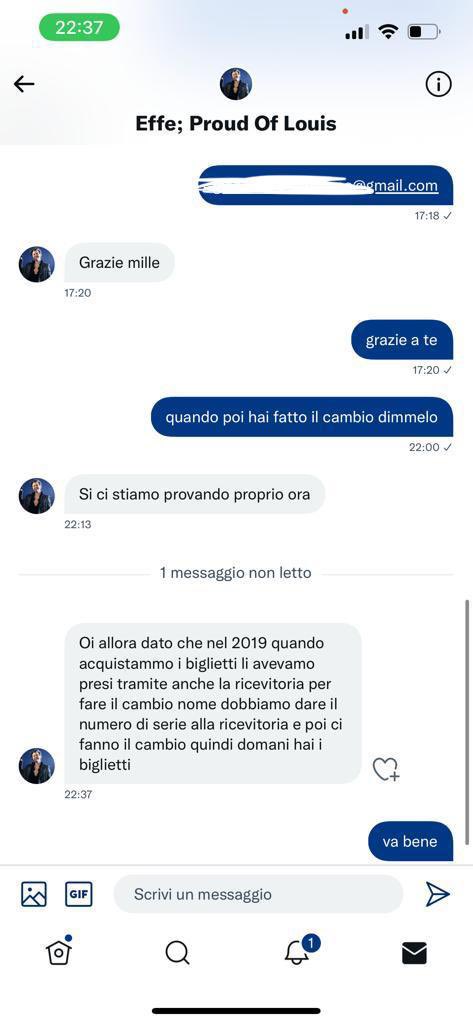 loveofmylifeHL's tweet photo. 21 marzo una ragazza scrive di avere dei biglietti per la data di harry a torino, dopo aver ricevuto il bonifico di 200 euro non abbiamo ricevuto alcun biglietto e non riusciamo più nemmeno a rintracciarla. si prega di far girare per evitare che truffi ancora altre persone. https://t.co/SYXzw6xsyQ