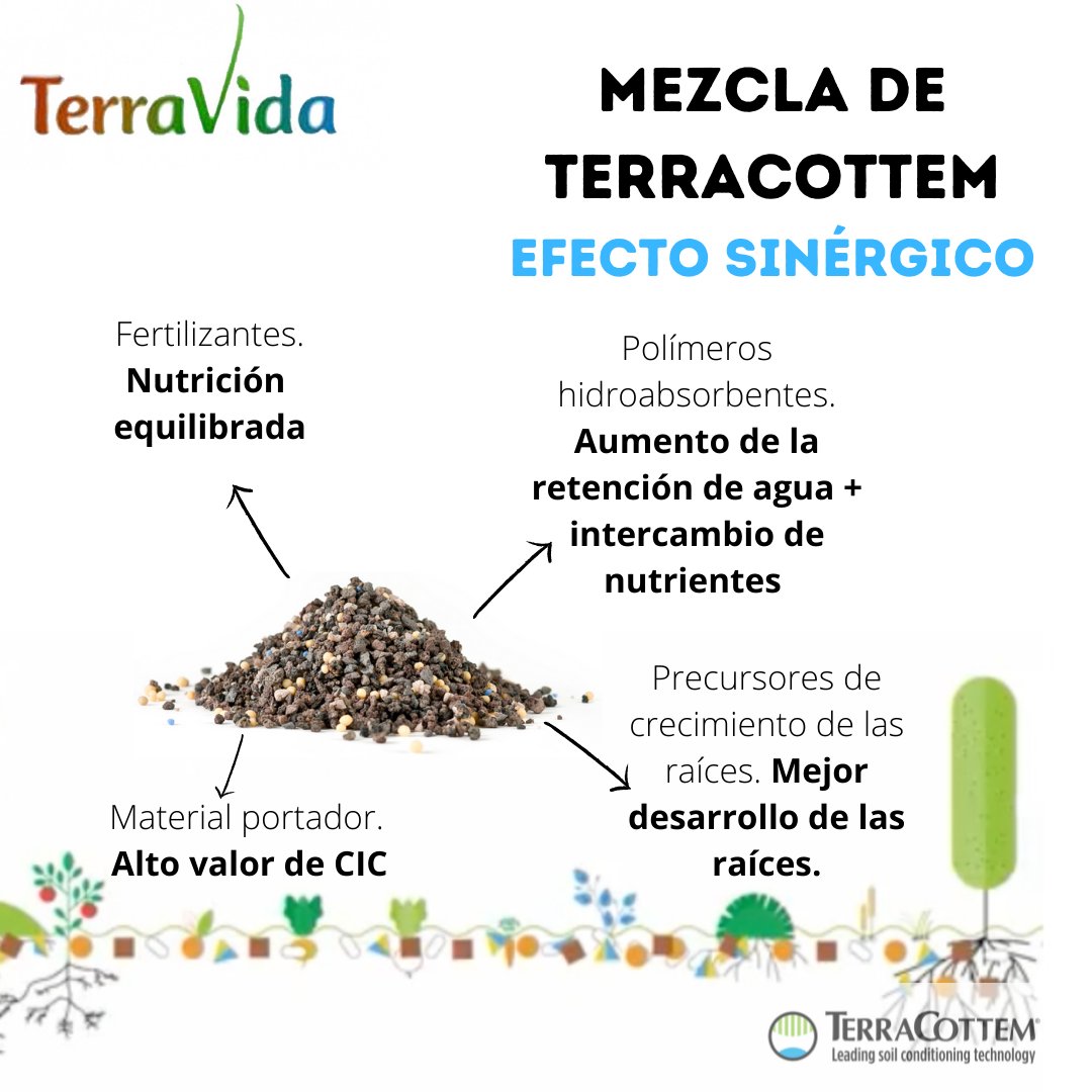TerraVidainfo's tweet photo. 🛑No todos los productos con polímeros hidroabsorbentes son iguales.

Los de TerraCottem, cuidadosamente seleccionados, aumentan la retención de agua a disposición de las plantas que acceden a ella a voluntad. 

Resultado: uso de agua eficiente + ahorro de agua de hasta el 50% https://t.co/IzzCetFoy8