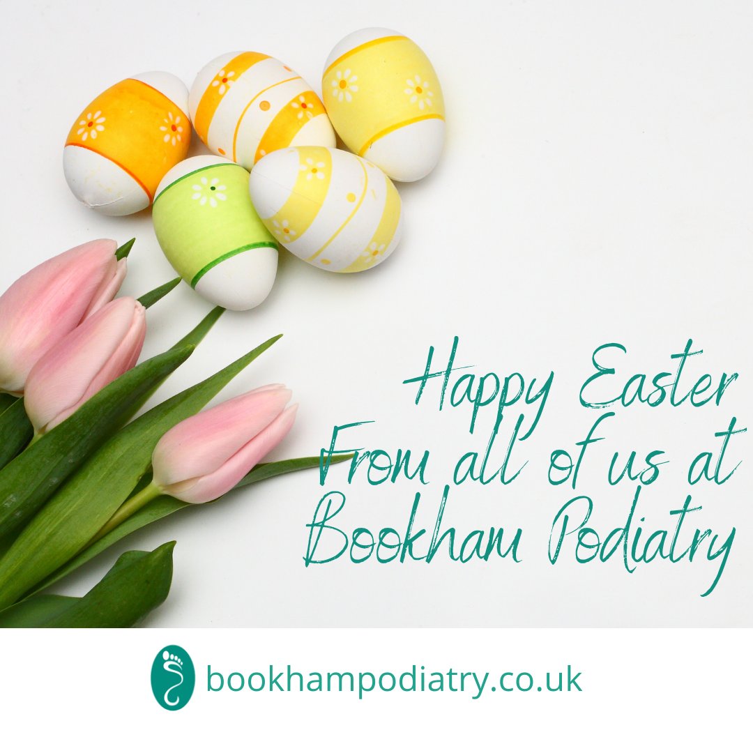 Wishing you a Very Happy Easter. From all of us at Bookham Podiatry. #bookhampodiatry #happyeaster🐣