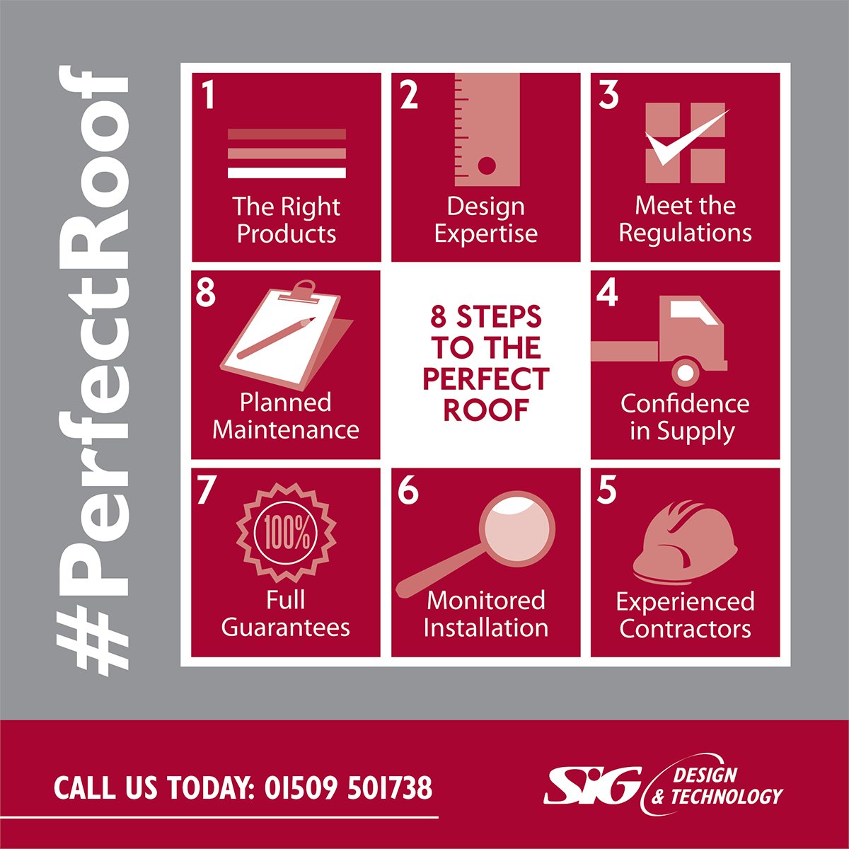 Whether you’re designing a new roof or dealing with an existing one, the same principles apply, and we can help you on your journey by using our 8 steps to the #PerfectRoof. Find out more bit.ly/3rNDYFm