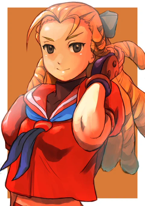 #格ゲーキャラ描こうぜ 

神月かりんは「さくらがんばる」での窓突き破って登場してから、さくらの部屋を高笑いしながら球体の様にゴロゴロ高速回転してるシーンが大好きなのですw 