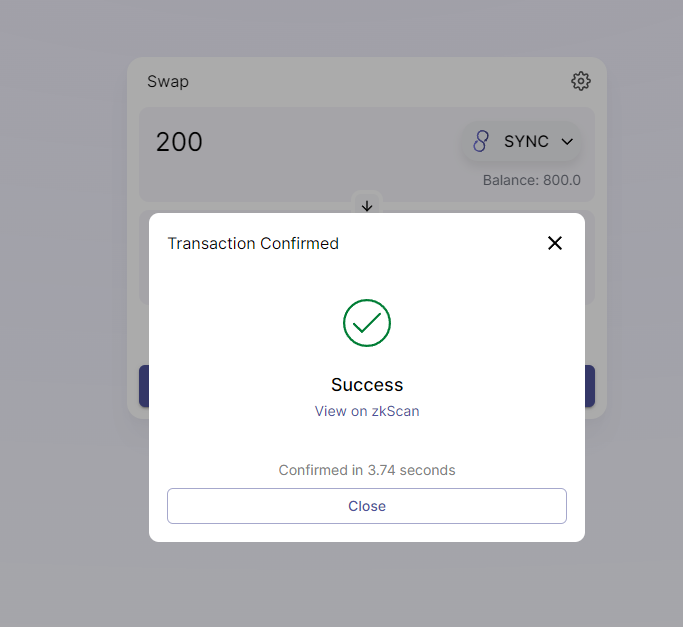 Luckghc's tweet photo. I have tried! very easy to use, fast and smooth.               #L222 #zksync #ZKRollups #Ethereum #DEX #exchange #DeFi #Testnet https://t.co/aQKmvzaCC7