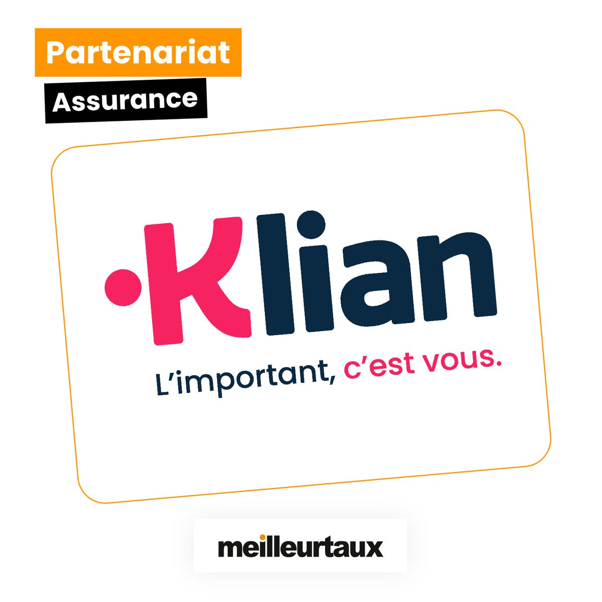 Meilleurtaux est fier de vous proposer un panel toujours plus complet sur la comparaison d'assurances. 
Klian, courtier généraliste, devient notre partenaire en assurance moto. 
Un grand merci aux équipes de Klian et de Meilleurtaux assurance pour ce beau partenariat.
#assurance