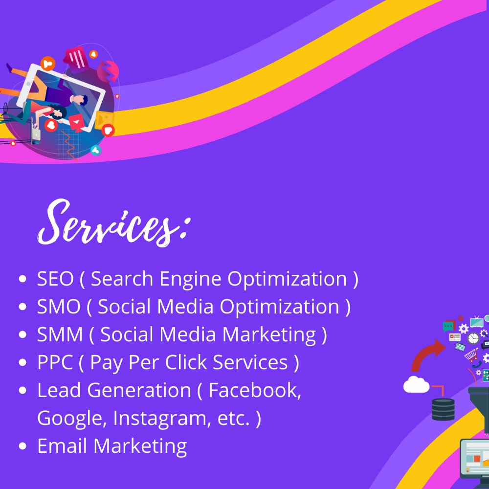 creativebuffs's tweet photo. We are offering the best Digital Marketing Services. So what are you waiting for?
𝑶𝒖𝒓 𝒍𝒊𝒔𝒕 𝒐𝒇 𝒔𝒆𝒓𝒗𝒊𝒄𝒆𝒔 𝒊𝒏𝒄𝒍𝒖𝒅𝒆:
✔SEO ( Search Engine Optimization )
✔SMO ( Social Media Optimization )
And many more.
#digitalmarketingcompany
#digitalmarketing https://t.co/3mK1XjV2d0