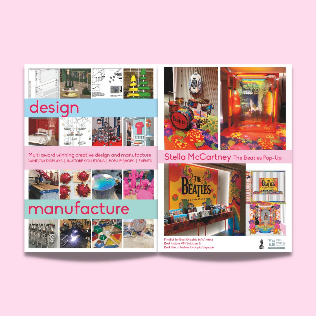 Hello Flamingo specialise in window displays, popups, &amp; installation for retail 🦩
They have released their A5 #staplebound #booklet showcasing their portfolio of brands and projects they worked on!
Printed on 130gsm silk paper with a 170gsm silk soft touch laminated cover.