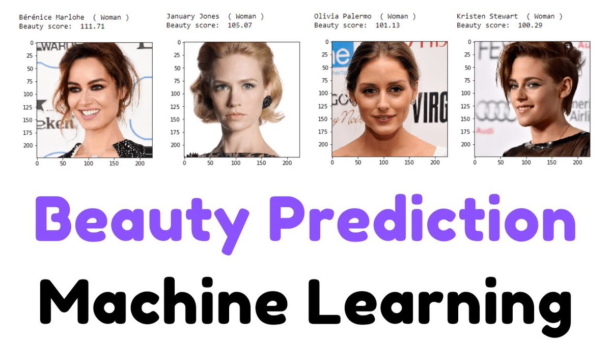 StudyGyaan's tweet image. Beauty Prediction model based on Face Proportions using XGB Regressor and Linear Regression

Click To Learn More  : ) youtu.be/dJD3ZG8odl0

#Beauty_Prediction #XGB_Regressor #Linear_Regression #machinelearning #datascience #python