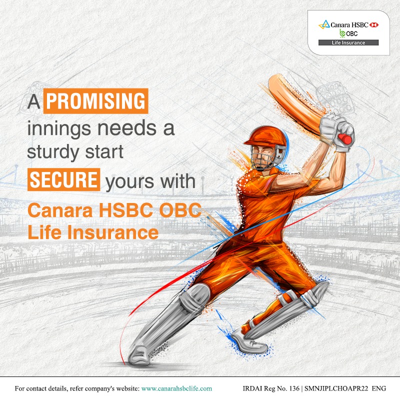CanaraHSBCLI's tweet photo. Both in life and cricket, a strong start is a must for best results at the end. With Canara HSBC OBC Life Insurance, lay a secure foundation for a happy innings in life.
#IPL2022 #Cricket #TopicalSpot #Secutiy #CanaraHSBCOBCLifeInsurance https://t.co/AlaaF0Yruh
