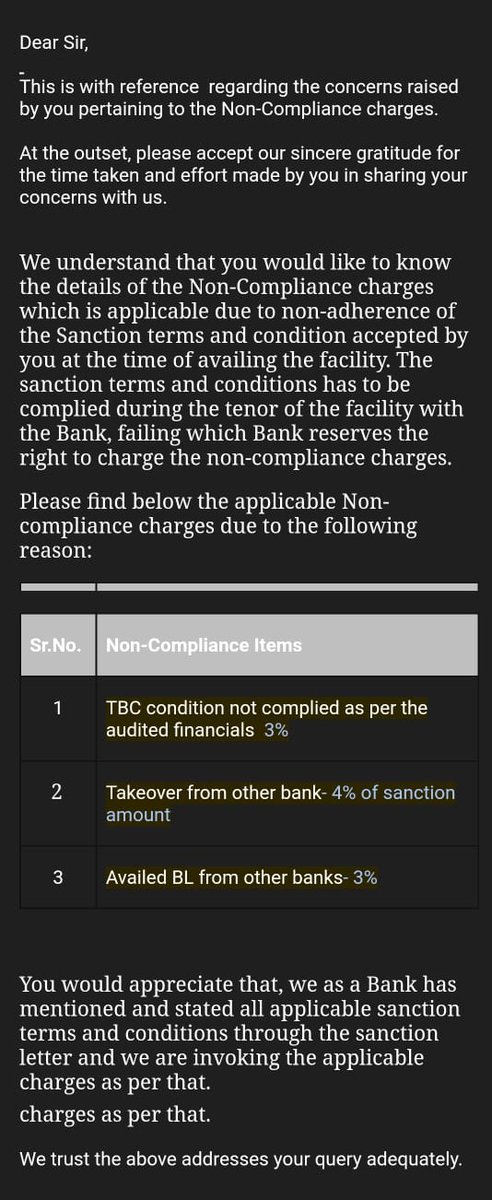 Indofabindia's tweet photo. #KOTAKBANK  Violating Sanction Letter &amp; demanding Ransom charges for releasing the #MSMEs Asset papers , contrary accepting the poor service &amp; response, After we choose to switch the banking after 7 years https://t.co/gzFDb2DkzL