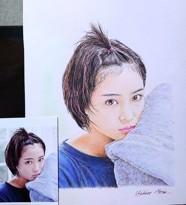 色鉛筆画家 森千広さん がハッシュタグ 広瀬すず をつけたツイート一覧 1 Whotwi グラフィカルtwitter分析