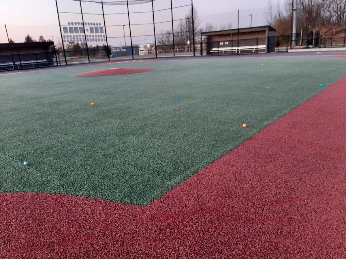 CCMSPhysEd's tweet photo. Easter egg hunt set up on the #RedDevilPlex this morning for #PhysEd classes. Wait til Ss find out it's not candy in those eggs 🙂🐇🥚#WeAreCC #Eastereggfitness  @CCMS_RedDevils https://t.co/YOmiqk2Tjh