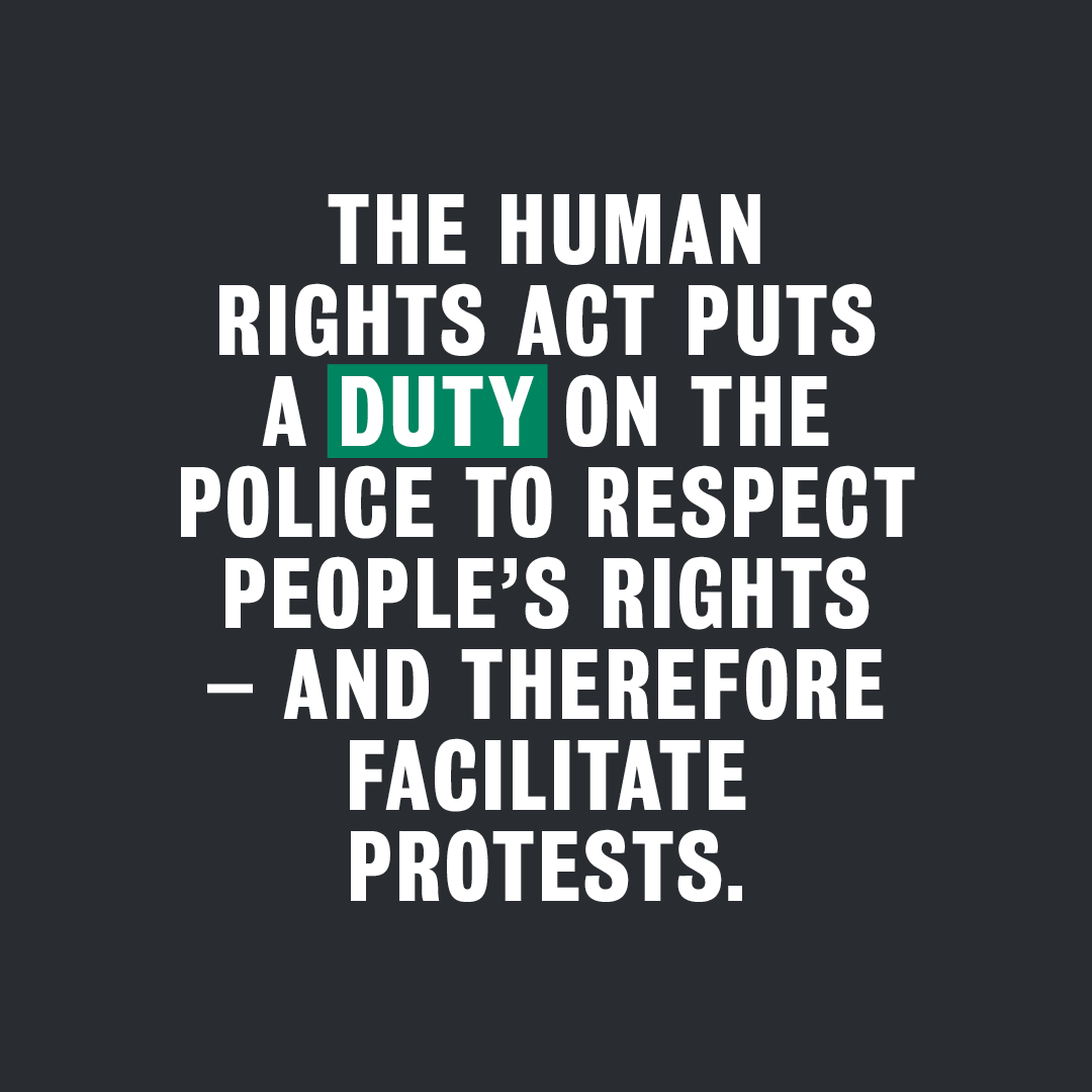 libertyhq's tweet photo. Our #HumanRightsAct protects the right to protest and places an obligation on public authorities to respect people's rights.

The Government wants to rip it up.

Sign the petition to #SaveYourRights.