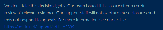 Guys breaking news, the diamonds of Oceanic overwatch can't handle my crazy gaming prowess and I have been automatically and falsely banned on my high diamond low masters DPS smurf for cheating. <a href="/Blizzard_ANZ/">Blizzard ANZ</a> <a href="/BlizzEsportsANZ/">Blizzard Esports ANZ</a> lmao