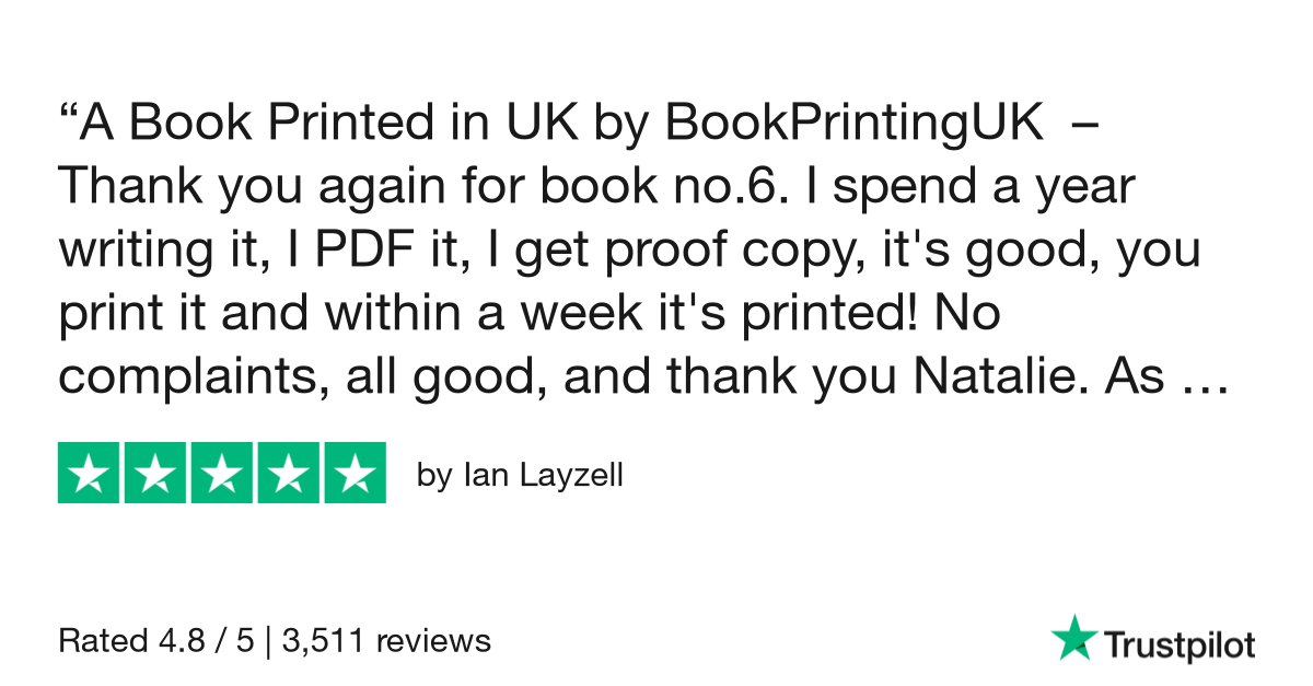 Thank you for the review Ian😀 Here's to book 7! #CustomerService #Review