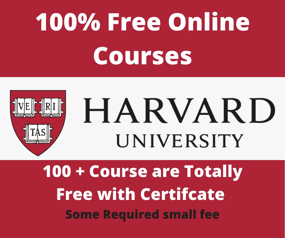 Harvard University Online Courses with Free Certificates