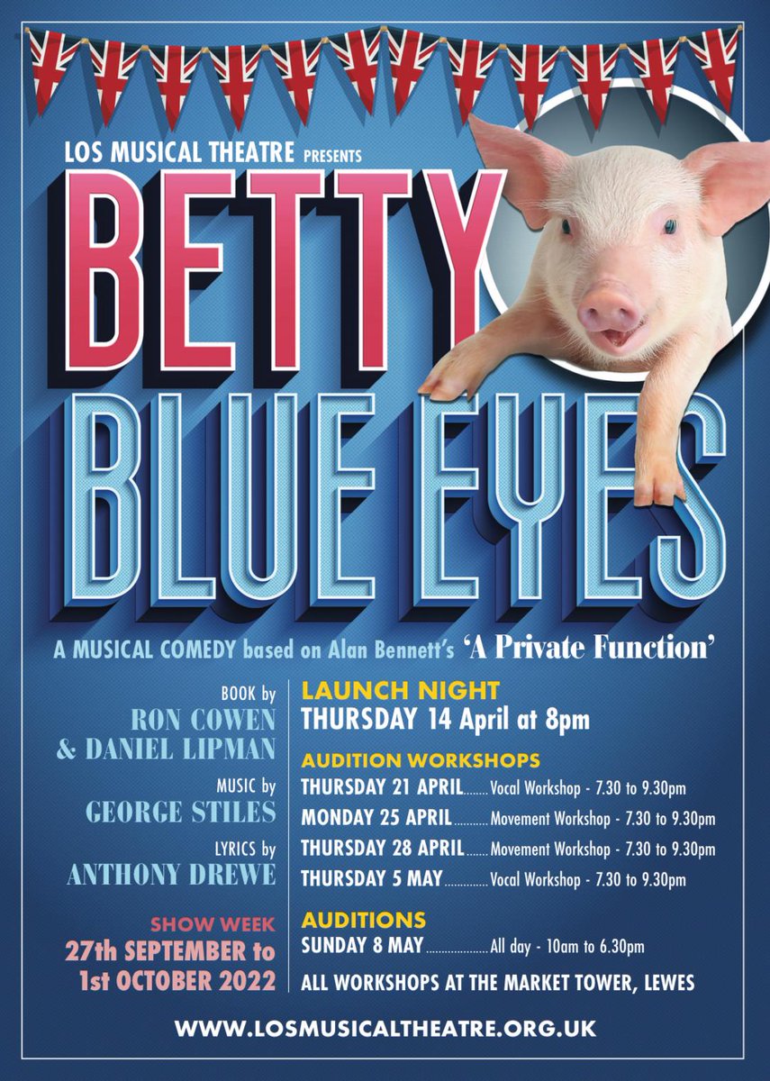 No sooner than we have left the Town Hall after a great week with Hello, Dolly are we straight back into production of our next show, Betty Blue Eyes. Why not come and get involved?!