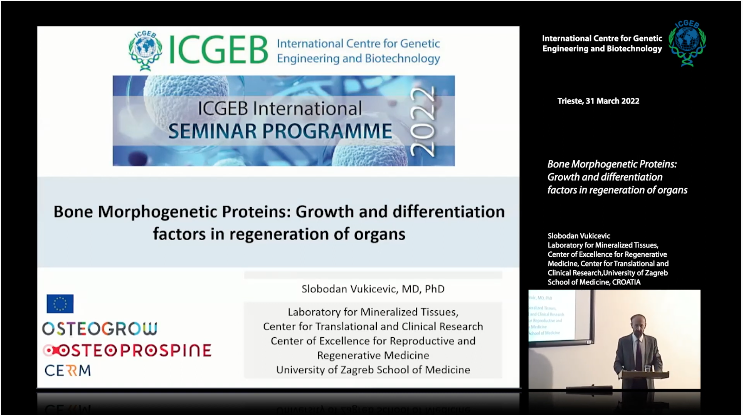 ICGEB's tweet photo. #ICGEBpodcast #Slobodan Vukicevic @Zagreb_Uni on Bone Morphogenic proteins: Growth and differentiation factors in #regeneration. Your host @SerenaZacchigna
🎥 https://t.co/JdORc0v0Vr https://t.co/yvNxXoUyyN