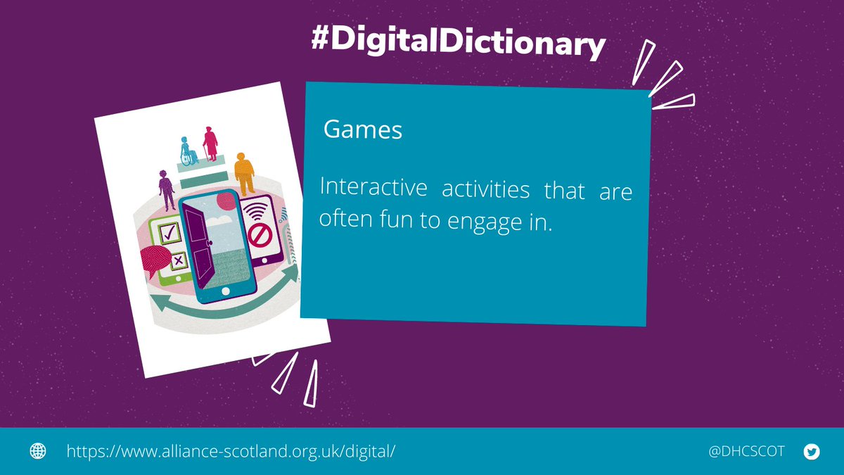 For this week's #DigitalDictionary we have the definition of games!

For example, <a href="/GameDoctorUK/">Game Doctor</a> deliver gaming projects, like the Virus Fighter Game, for education and research. 

Players learn more about viruses, immunity and vaccinations. 

#DigitalHealth
